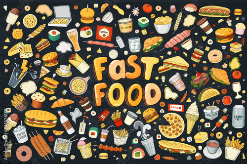 Fast food elements.