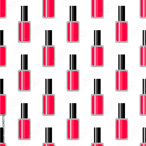 Cosmetic seamless vector pattern. Nail polish texture. Summer neon background.