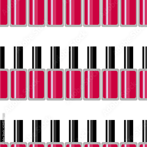 Cosmetic seamless vector pattern. Nail polish texture. Summer neon background.