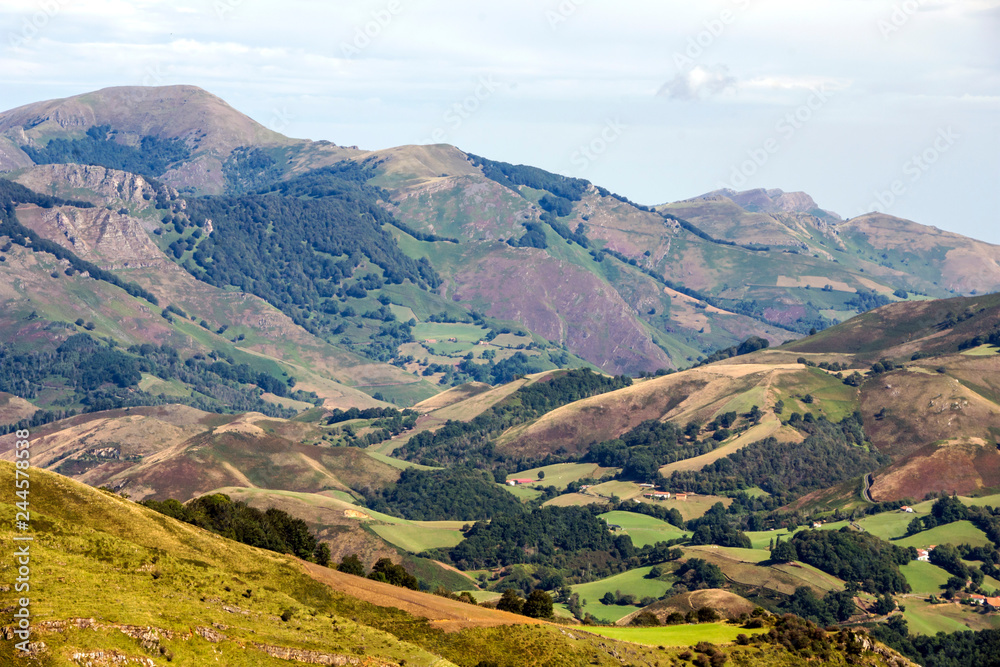 Obraz premium Pyrenees mountains in Navarra in a cloudy day
