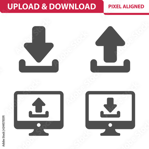 Upload & Download Icons