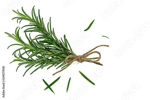 kleiner Strauß Rosmarin gebunden mit Hanfschnur 