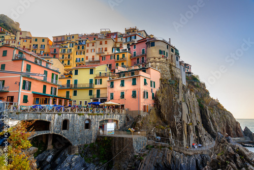 View of Manarola, Cinque Terre. Italy