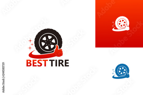 Best Tire Logo Template Design Vector, Emblem, Design Concept, Creative Symbol, Icon