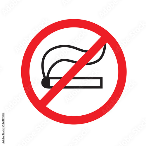 No smoking sign icon vector illustration eps
