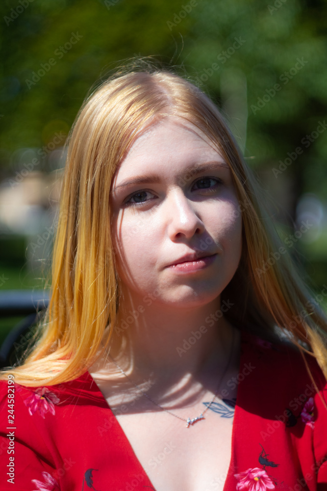 Portrait of beautiful girl