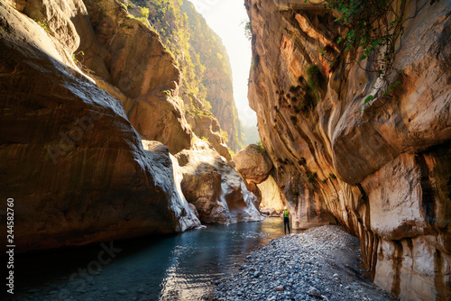 Amazing view of Goynuk canyon  Antalia  Turkey. Landscape photography