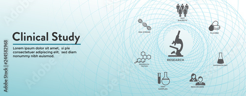 Clinical Study Web Header Banner & Icon Set