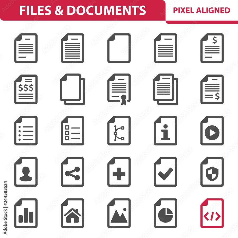 Files & Documents Icons
