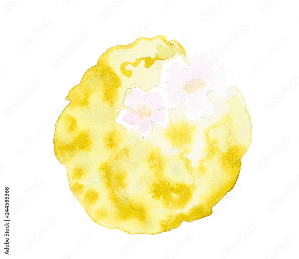Traditional Japanese sweets in watercolor Traditional Japanese sweets in watercolor