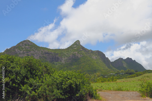 Mountain ridge Moka. Port Louis, Mauritius