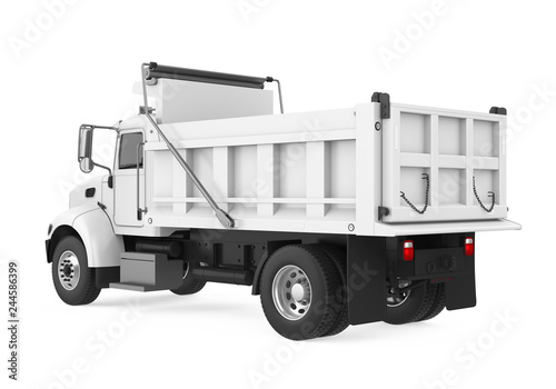 Tipper Dump Truck Isolated