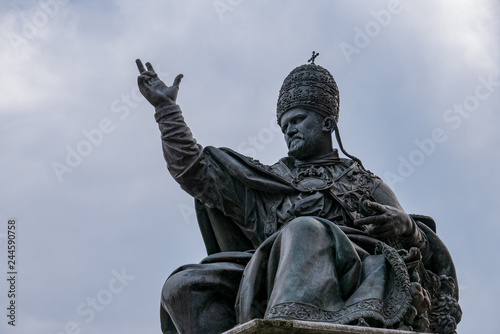 Pope Paul V statue Cavour square, Rimini