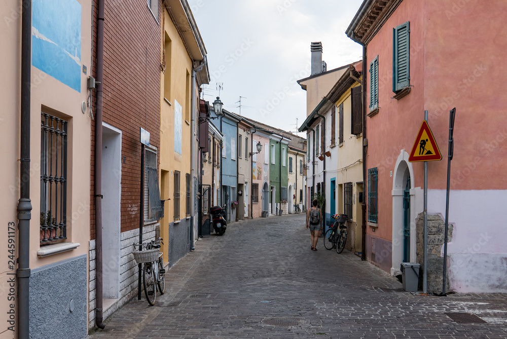 A picturesque narrow street in the ancient district of San Giuliano