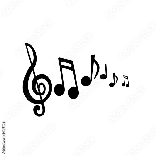 Musical notes vector