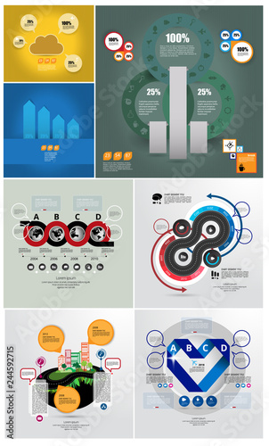 Infographic vector elements for business illustration
