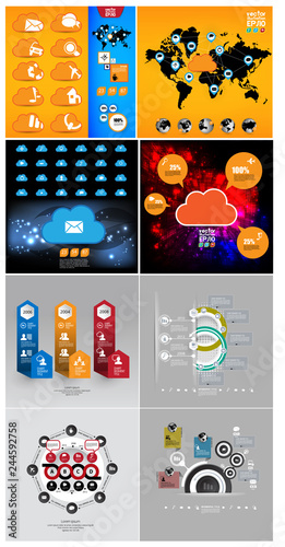 Infographic vector elements for business illustration