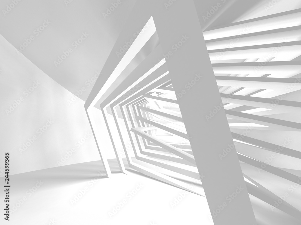 Naklejka premium Abstract Modern White Architecture Background