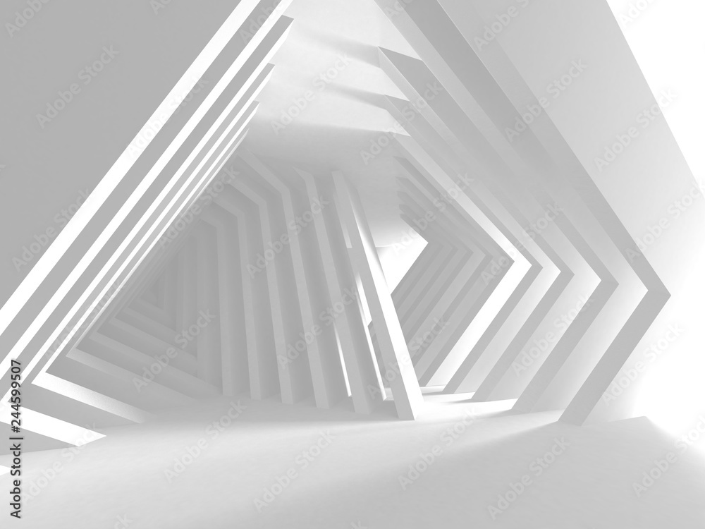 Obraz premium Abstract Modern White Architecture Background