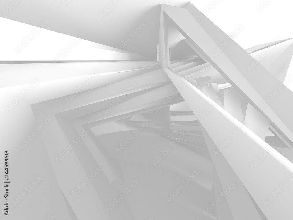 Fototapeta premium Abstract Modern White Architecture Background