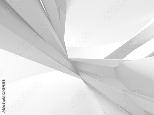Abstract Modern White Architecture Background
