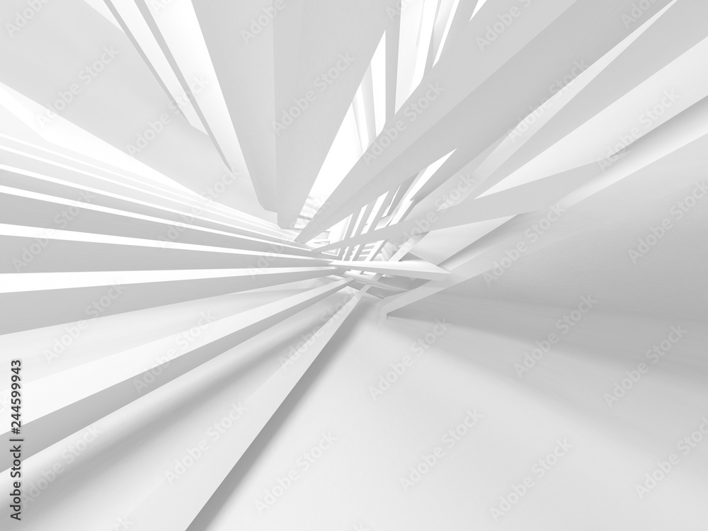 Obraz premium White Architecture Construction Modern Interior Background