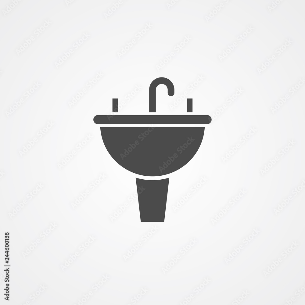 Basin vector icon sign symbol Basin vector icon sign symbol