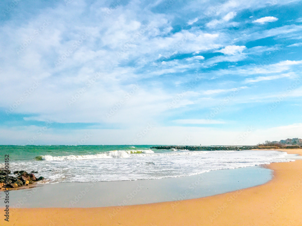 Fototapeta premium Vacation And Tourism Concept. Paradise Beach.