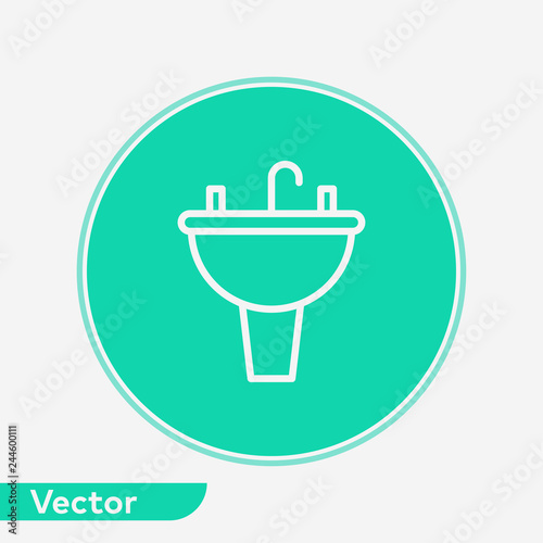 Basin vector icon sign symbol