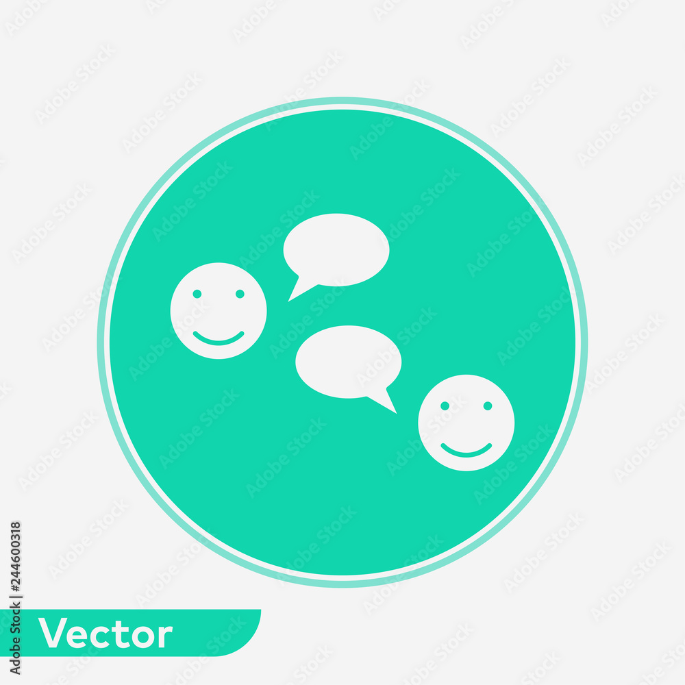 Chatting vector icon sign symbol Chatting vector icon sign symbol