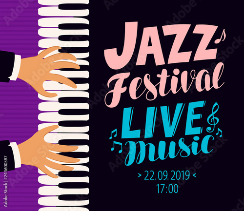Slika na platnu Jazz festival poster