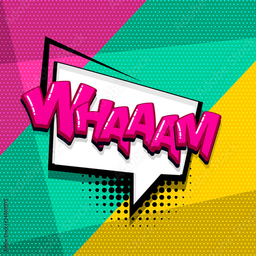 Pop art comic text