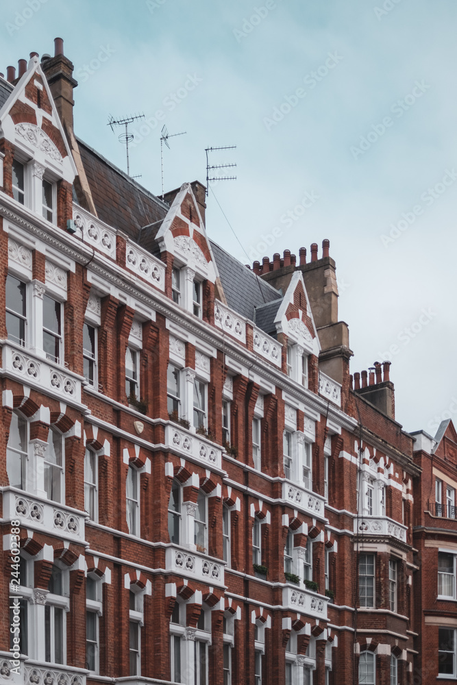 Fototapeta premium Row of houses in Chelsea London