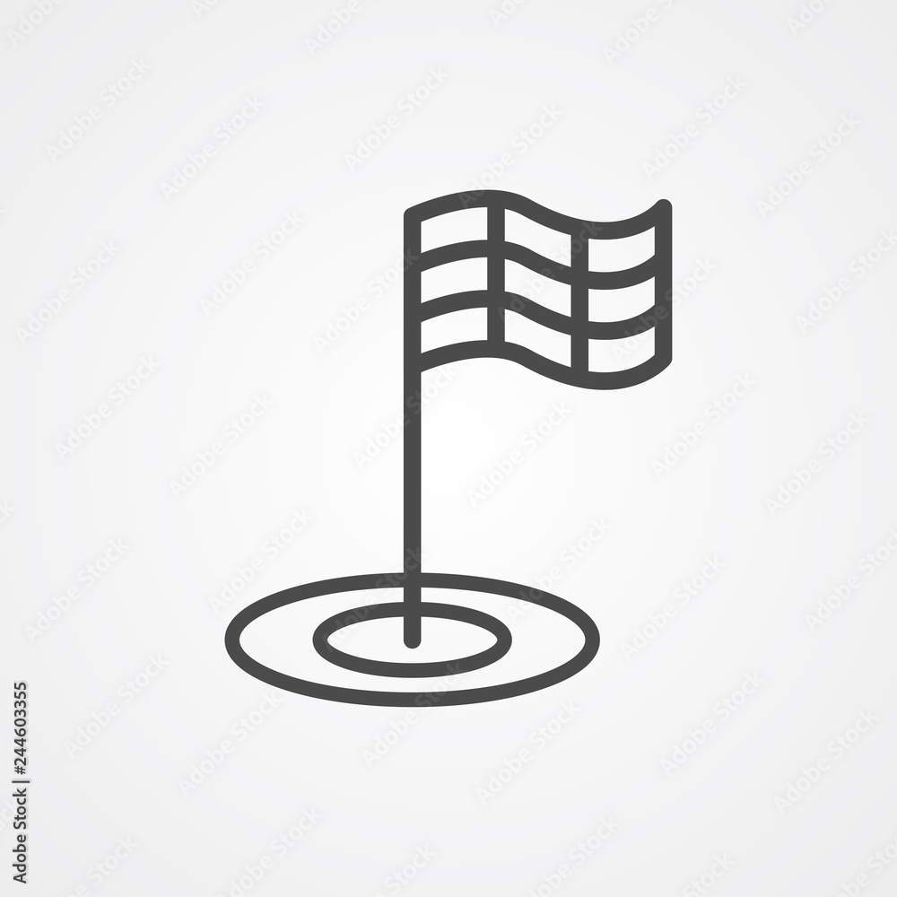 Flag vector icon sign symbol