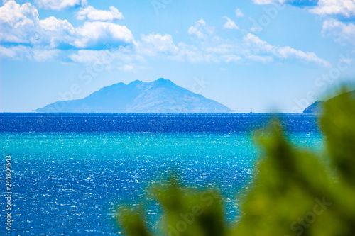 Beautiful sea in a summer day in Italy photo