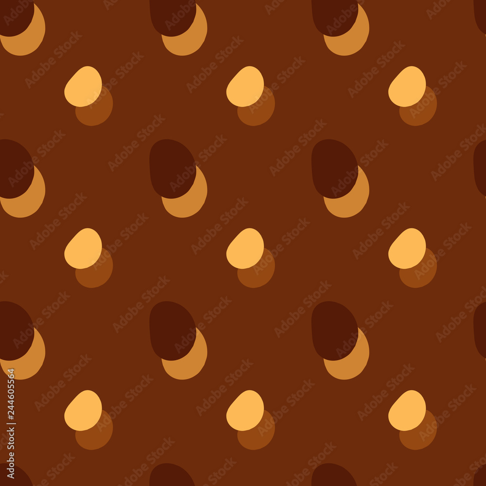 Seamless background pattern with various colored circles.