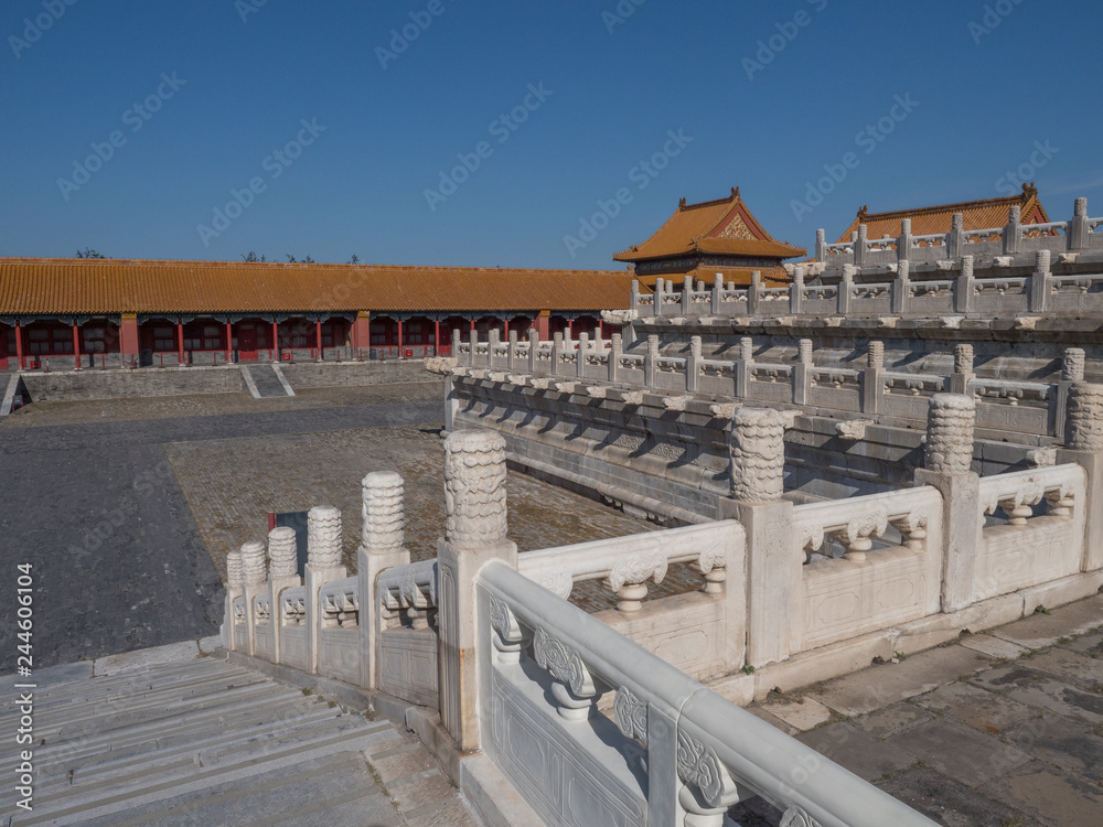 Obraz premium Beijing, China, August 2018, the forbidden city