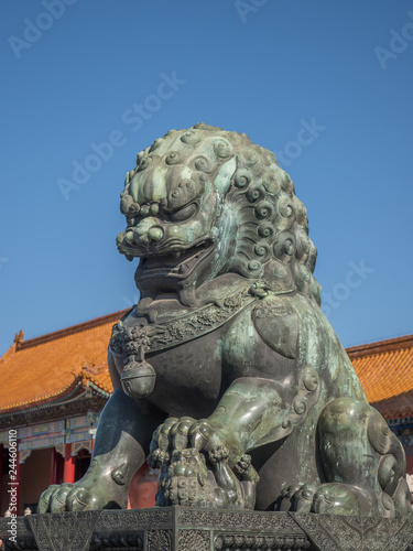 Beijing, China, August 2018, the forbidden city