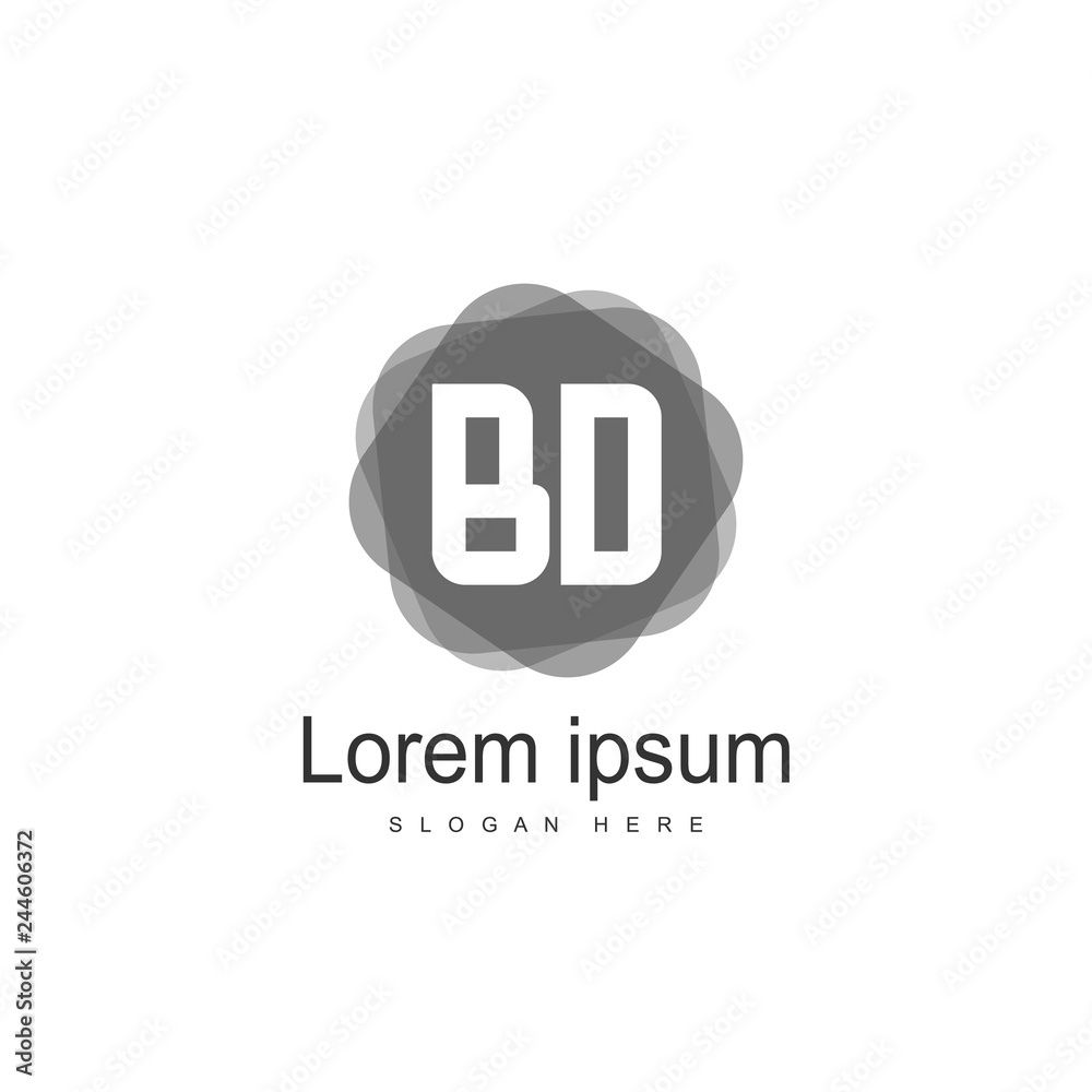 Initial BD Letter Logo Template Design Initial BD Letter Logo Template Design