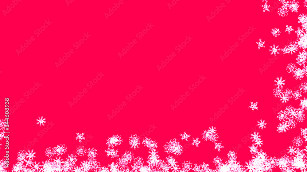 Abstract background with a variety of colorful snowflakes. Big and small. Abstract background with a variety of colorful snowflakes. Big and small.