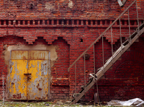 old factory, Lodz city, Poland photo