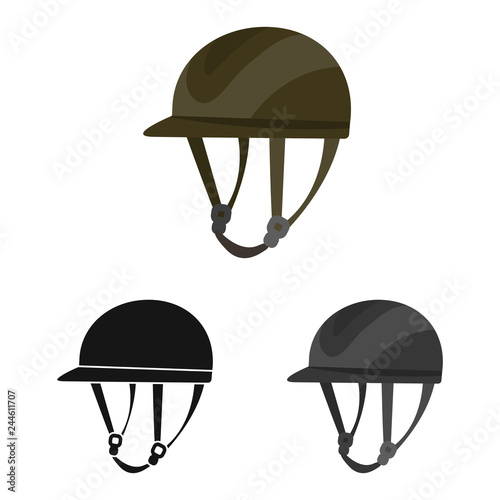 Isolated object of equipment and riding logo. Collection of equipment and competition vector icon for stock.