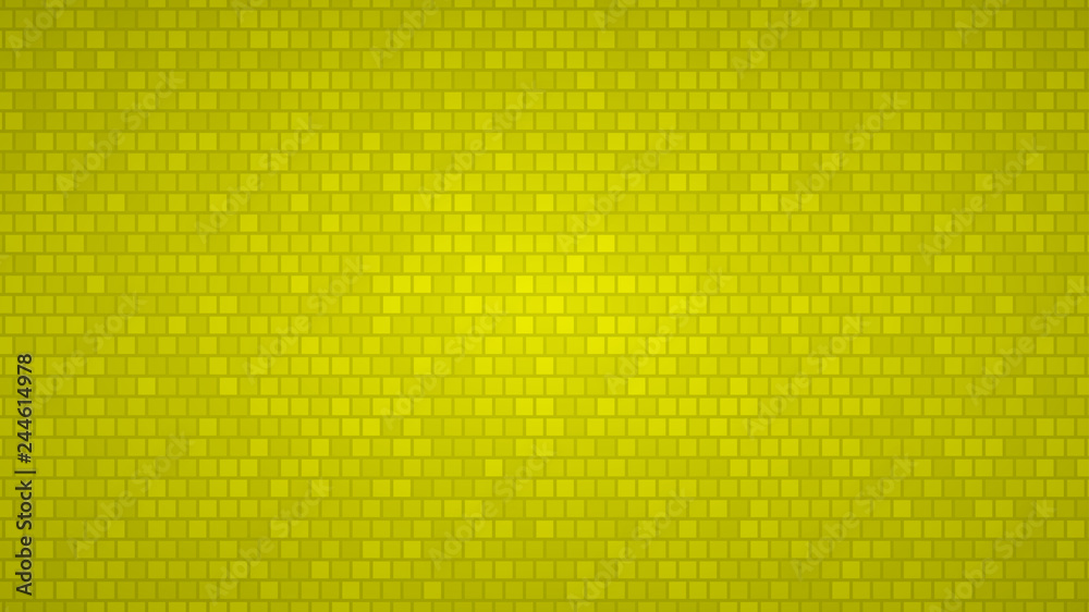 Abstract background of small squares in shades of yellow colors