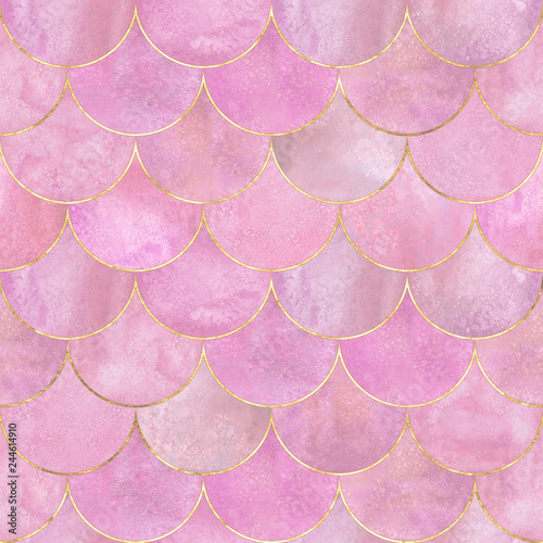 Mermaid fish scale wave jap...