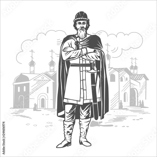 Russian prince. Tsar, warrior.