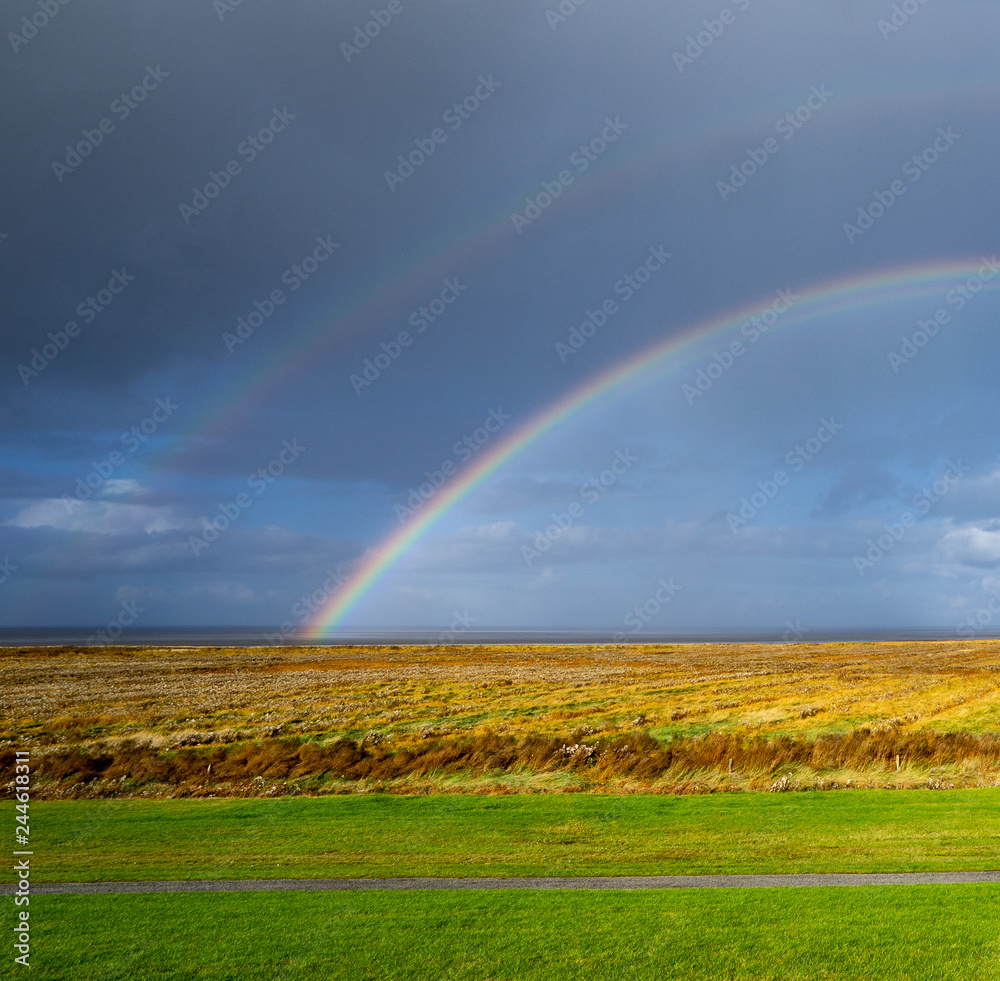 Naklejka premium halber Regenbogen