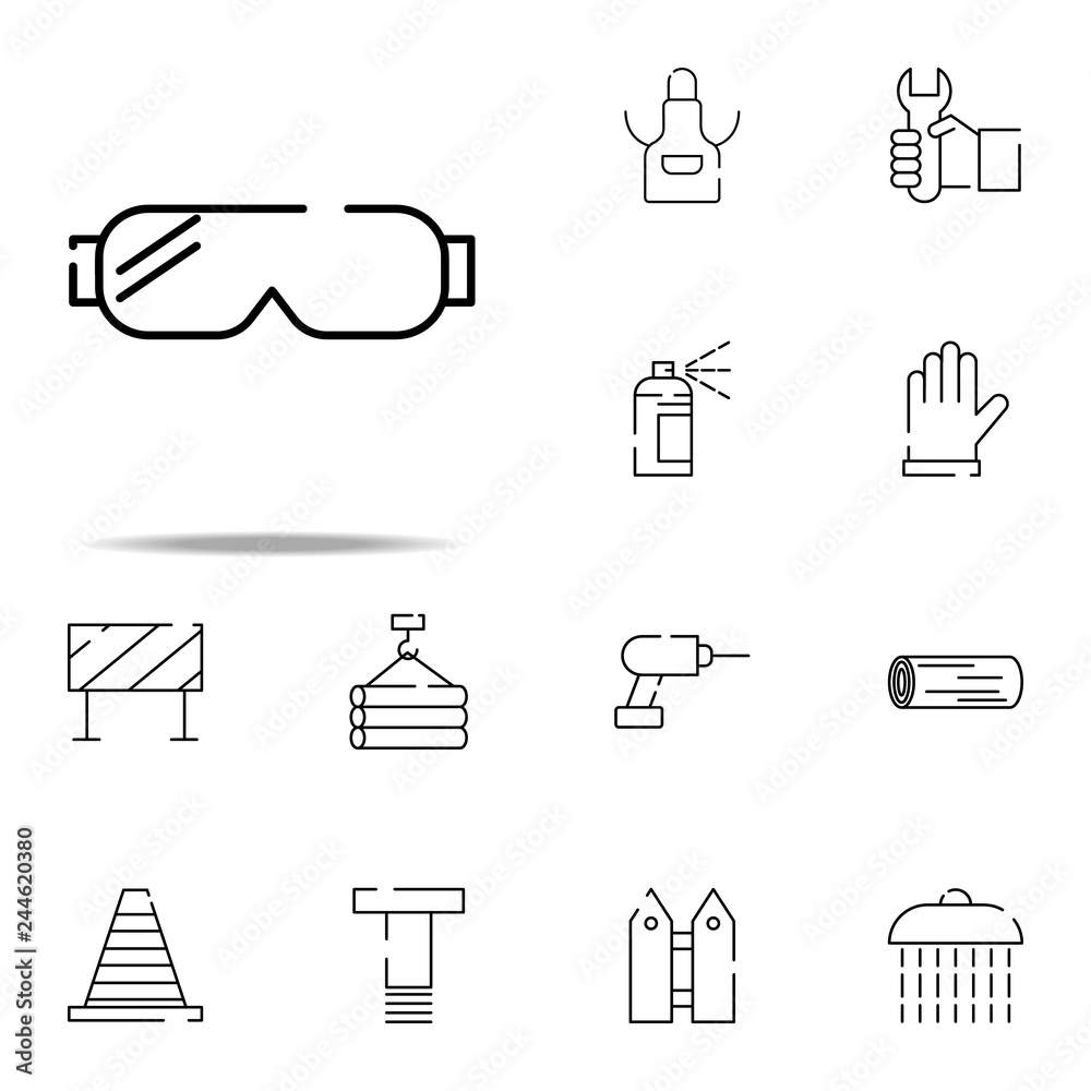 protective glasses icon. construction icons universal set for web and mobile protective glasses icon. construction icons universal set for web and mobile