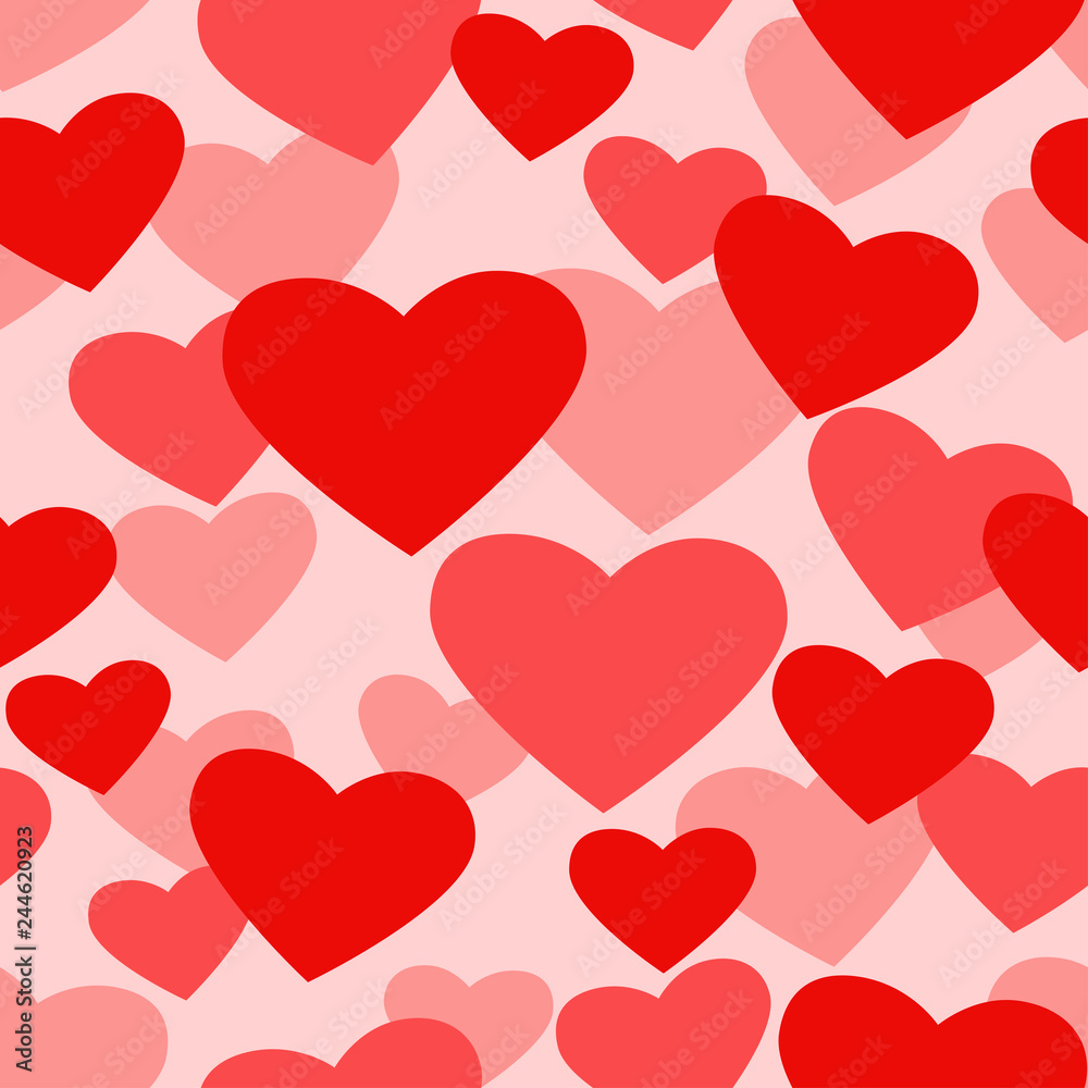 Seamless hearts background