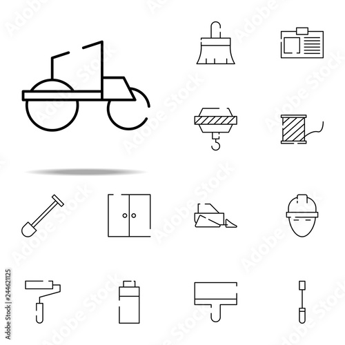 asphalt compactor icon. construction icons universal set for web and mobile