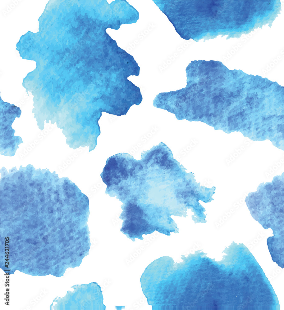watercolor sky/ cloud or jeans like seamless pattern background